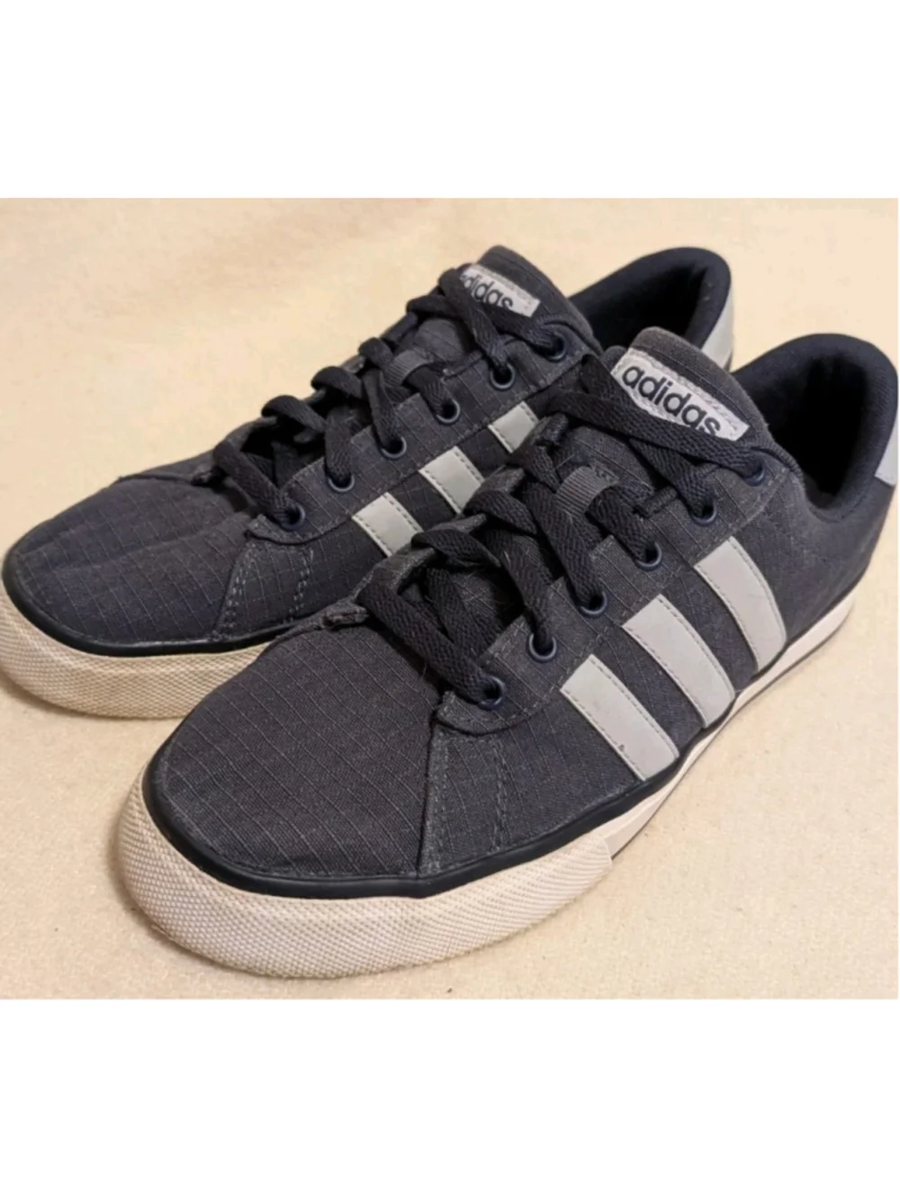 Adidas 2015 Neo SE Daily Vulc Casual Walking Sneakers Navy Men's Size 9 F83